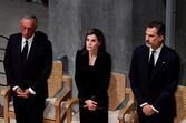 Marcelo, Letizia e Felipe em Barcelona depois do atentado 
