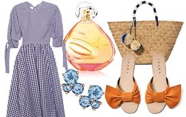 Quinta-feira: vestido de padrão vichy