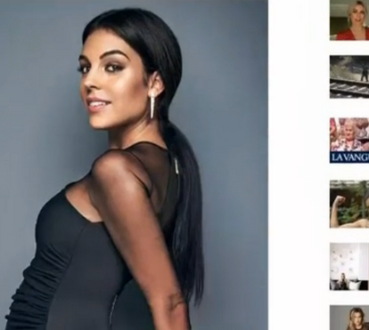 Georgina Rodríguez posa grávida pela primeira vez. 'Adoro crianças', assume