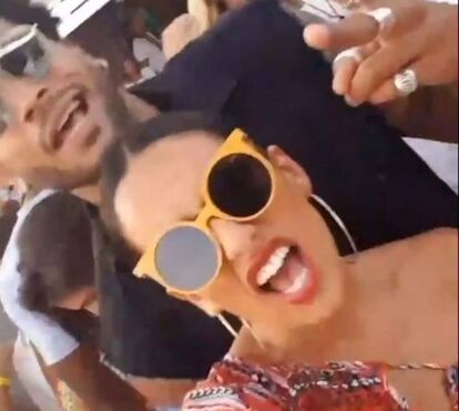 Rita Pereira comemora aniversário de namoro em sunset escaldante em Vilamoura