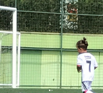 Filho de 4 anos de Quaresma também tem talento para o futebol