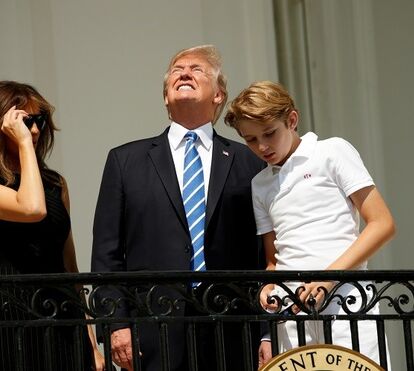 Celebridades observam eclipse solar