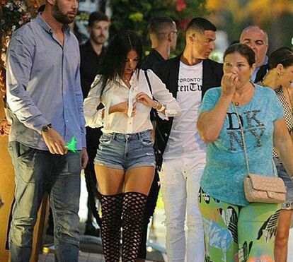 CR7 e Gio: um dia antes de Alana nascer, casal divertia-se com amigos!