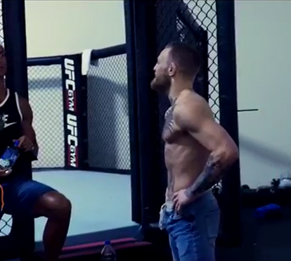 Cristiano Ronaldo encontra-se com Conor McGregor