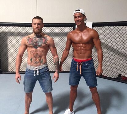 A amizade de Cristiano Ronaldo e Conor McGregor