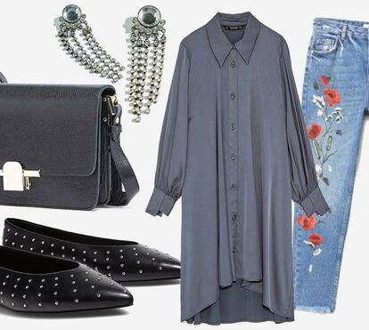 Quarta feira: Jeans bordados 