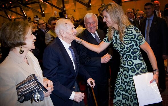 Rainha Máxima e o pai