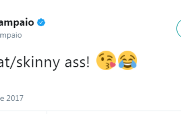 Tweet de Sara Sampaio