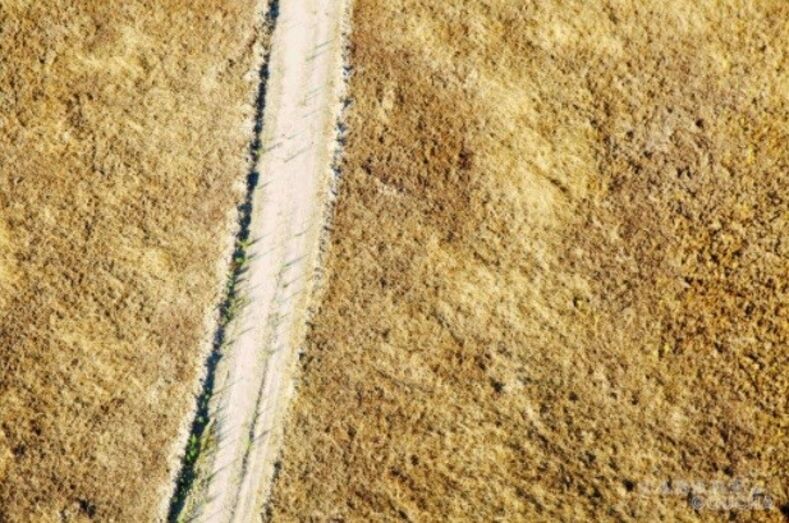 Outra imagem pormenorizada de um dos caminhos agrícolas