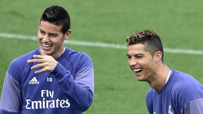 James Rodriguez e Cristiano Ronaldo