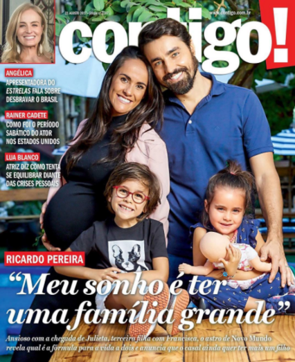Francisca e Ricardo Pereira na capa da Contigo!