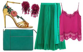 Plissado para um look de festa