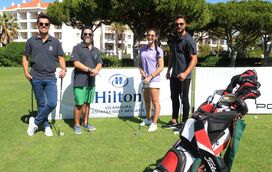 Famosos divertem-se a dar tacadas em golfe algarvio