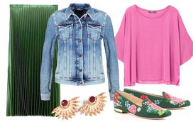 Plissado e cores vivas