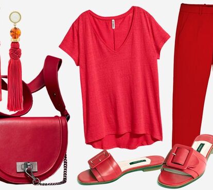Arrisque num look vermelho total