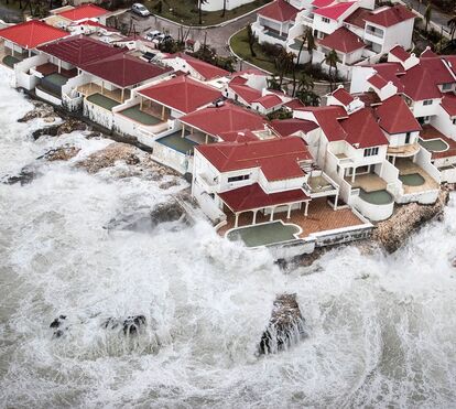Imagens impressionantes mostram a destruição que furacão Irma está a provocar
