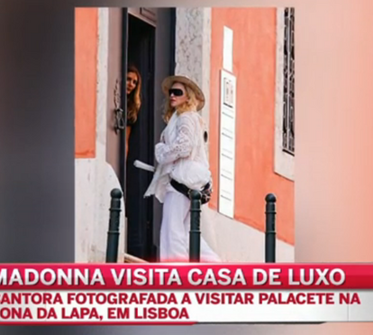 Madonna visita palacete na Lapa