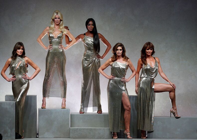 Versace, desfile, semana moda milão