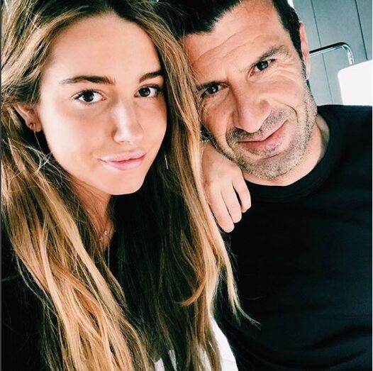 Luís figo e a filha daniela