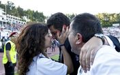 Rui Vitória e Susana barata