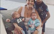 Dolores Aveiro mata saudades dos netos