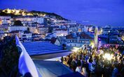 hotel mundial, rooftop, sunset