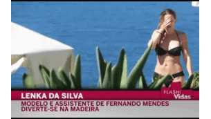 Lenka mostra curvas na Madeira