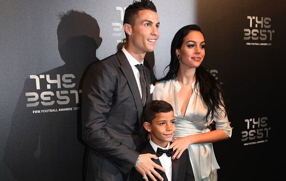 Ronaldo, georgina e cristianinho