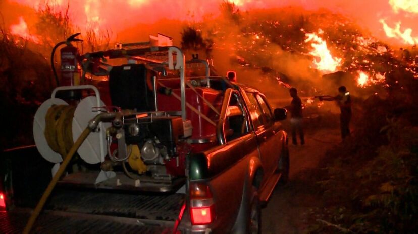 chamas, fogo, incêndio