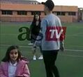 cristiano ronaldo e georgina no jogo de Cristianinho