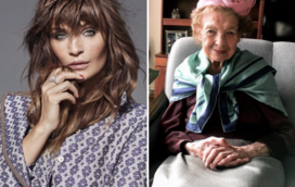Supermodelo Helena Christensen acompanha últimos dias de vida da avó de 100 anos