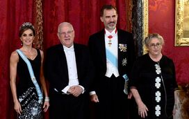 Letizia brilha em banquete em honra do presidente de Israel