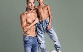 Cristianinho já é top model. CR7 lança roupa para crianças com a ajuda do filho mais velho