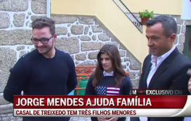 Jorge Mendes oferece casa a família vítima de incêndios