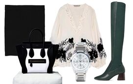 Renda-se às botas acima do joelho