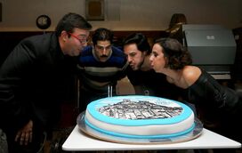 Reynaldo Gianecchini ajuda a celebrar os 93 anos do Teatro Tivoli