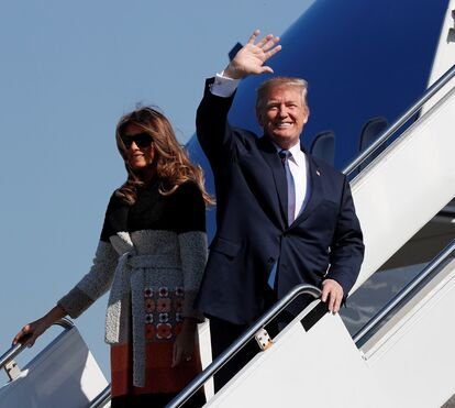 O casaco de 4 mil euros de Melania Trump