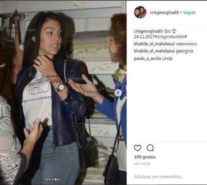 Georgina reaparece em excelente forma e cada vez mais portuguesa