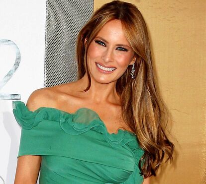 Irreconhecível:  Melania Trump antes das operações plásticas