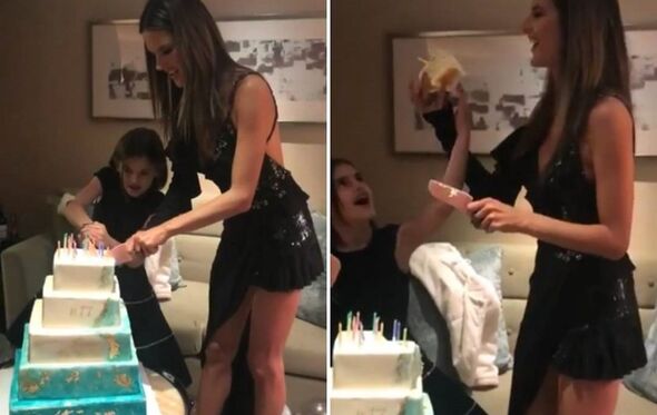 Bolo de despedida de Alessandra Ambrosio
