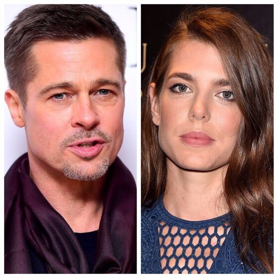 Brad Pitt + Charlotte do Mónaco