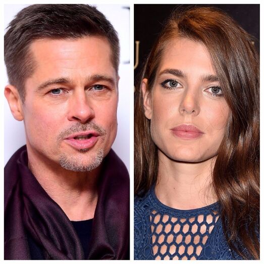 Brad Pitt + Charlotte do Mónaco