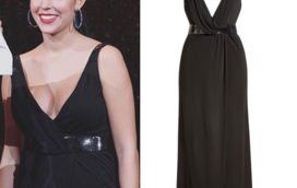 Vestido de Georgina para gala Bola de Ouro custa 1250 euros 