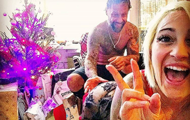 Ex de Ana Malhoa e namorada despem-se para o Natal e chocam com fotos ousadas