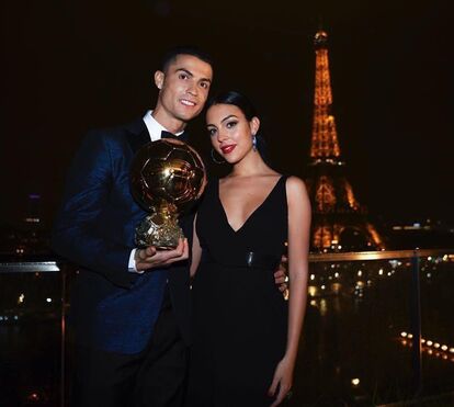 Cristiano Ronaldo e Georgina Rodríguez orgulhosos da 5.ª Bola de Ouro