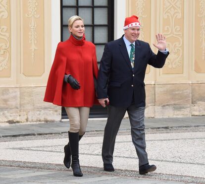 Mónaco celebra Natal no palácio com Charlene e Alberto