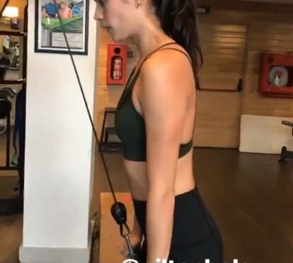 Sara Sampaio incomodada ao treinar com Nilton Bala