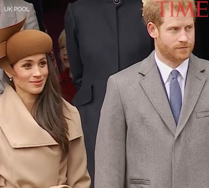 Meghan Markle junta-se à família real na missa de Natal