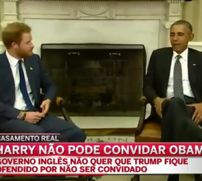Príncipe Harry não pode convidar Obama para o casamento