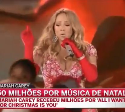 A inevitável Mariah Carey voltou aos tops no Natal e com um recorde impressionante